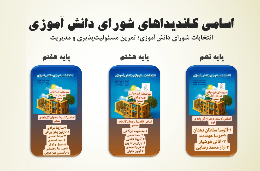 انتخابات شورای دانش آموزی
